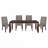 Contemporary Dining Table Wooden Separate Extension Leaf