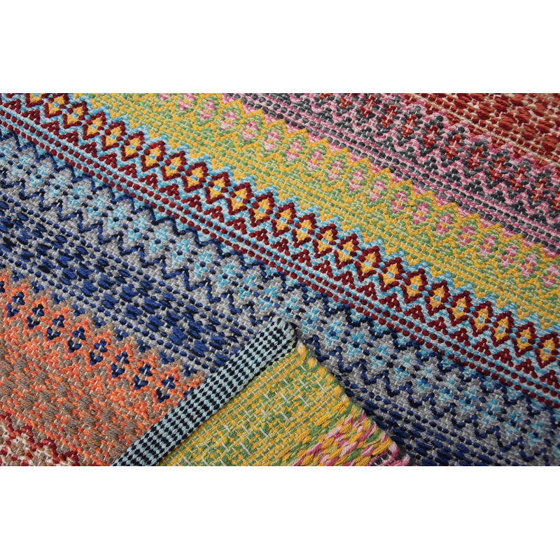 Saffron Chevron Hand Knotted Area Rug, Rectangle 160 x 230cm