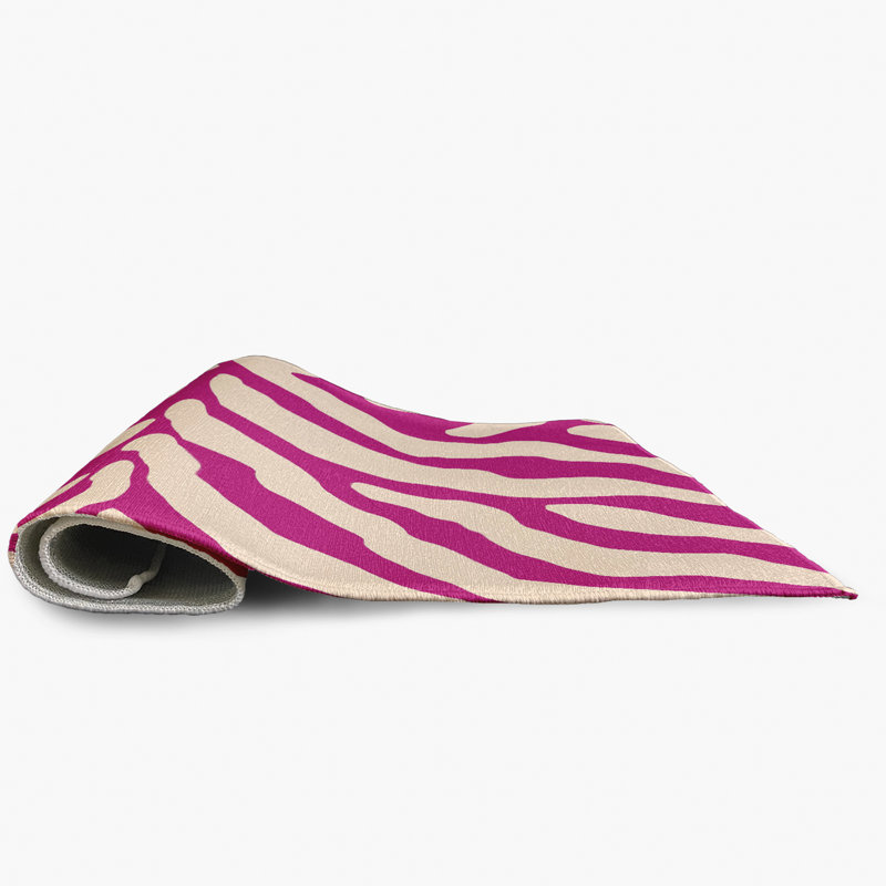 Tapis rose / blanc Bartolome, Rectangle 2 pi x 3 pi