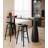 Wabi-Sabi Style Solid Wood Rectangular Bar Table-126609070