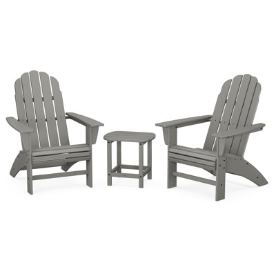 Ensemble Adirondack 3 pièces Vineyard Curveback avec South Beach 18 po