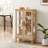 2 Doors Curio Cabinet with Tempered Glass Doors-28178046
