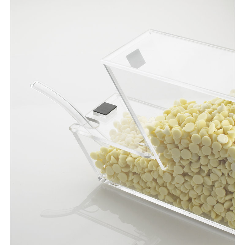 Distributeur classique de garniture en acrylique transparent avec encoche