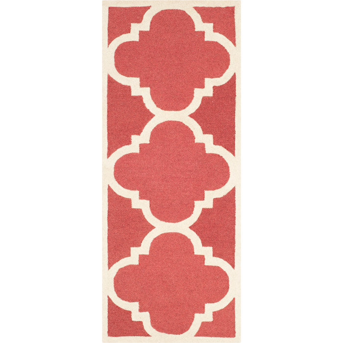 Cannen Hand Tufted Wool Geometric Rug, Runner 2'6" x 6'