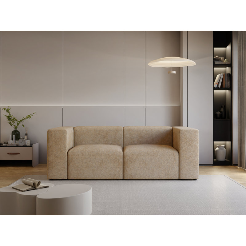 Abira 2 Seater Loveseat, Beige