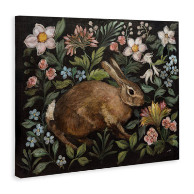 Toile de lapin Flora and Fauna, design par Julia Purinton