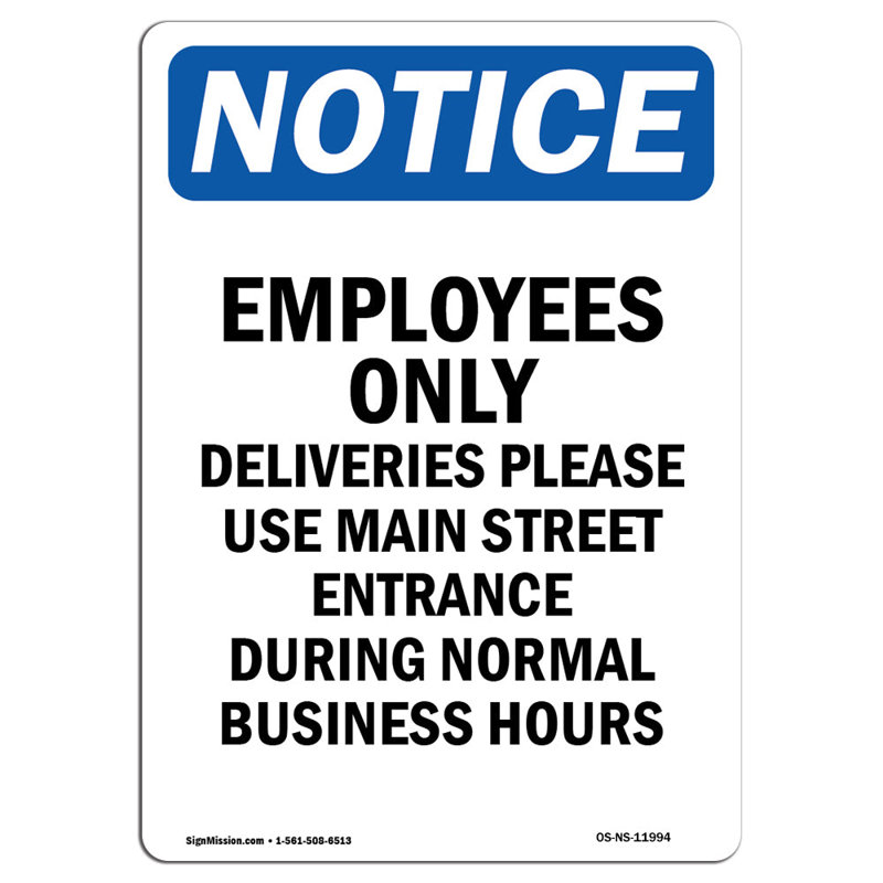 Employees Only Sign