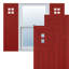 Volets à fixation fixe en PVC True Fit de style mission San Antonio-64468773-64468781-64468782