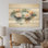 Natures Lotus Lilly Pads - Art mural en bois de lotus sur bois de pin naturel