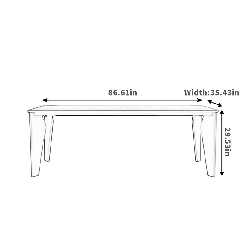 Velazquez, 29.53"H x 86.61"L x 35.43"W