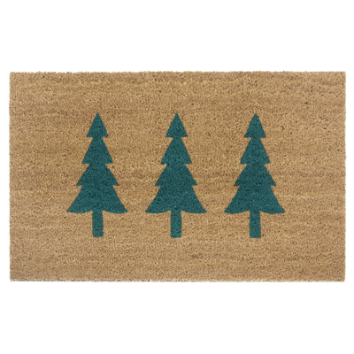 Mix Mats Green Pine Trees Doormat