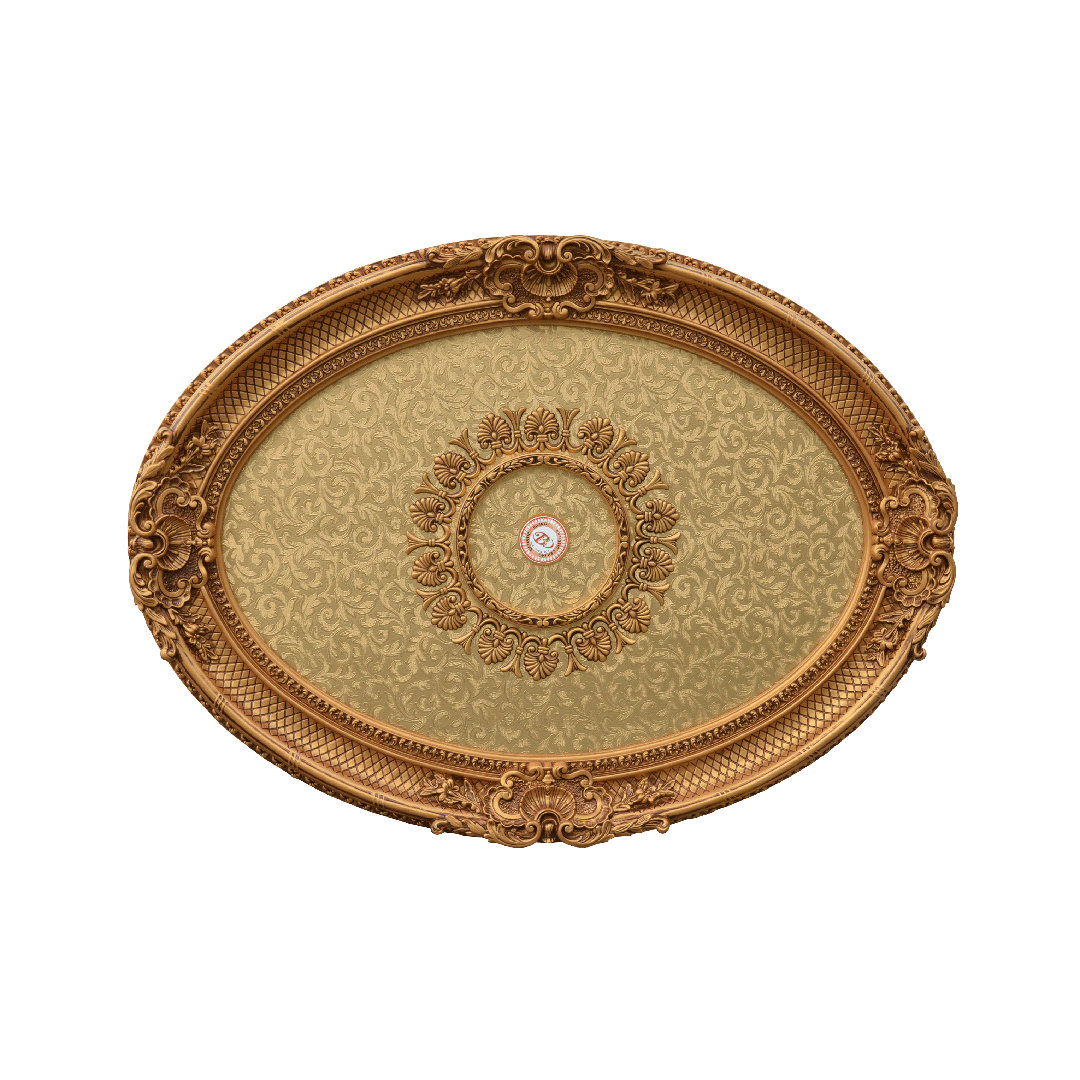 Rocaille Oval Chandelier Ceiling Medallion Art Frame Direct