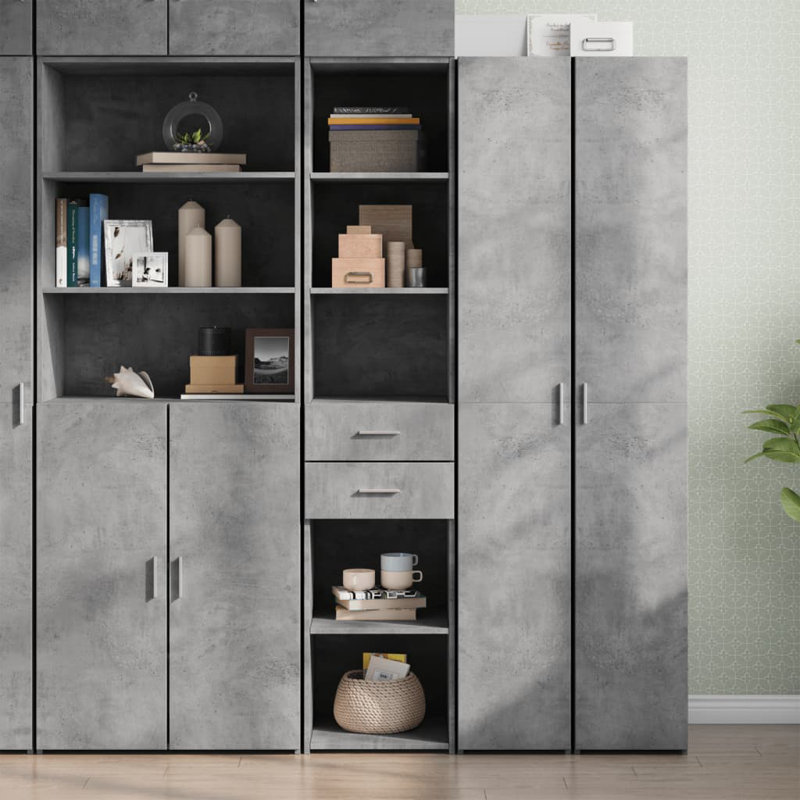 Shilonda Storage Cabinet, Concrete Grey