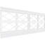 Panneaux muraux blancs 94,5 "(paquet de 4)-69958225