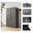Metal Storage Vertical Filing Cabinet With Lock, Steel File Locker With 4 Drawers And 1 Door For School, Living Room, Bedroom, Office (Black)-1988779808