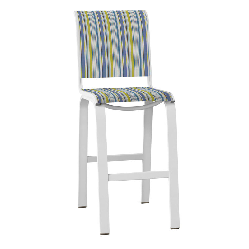 Tabouret de bar 29,5 po Holna, Blanc texturé, Littoral