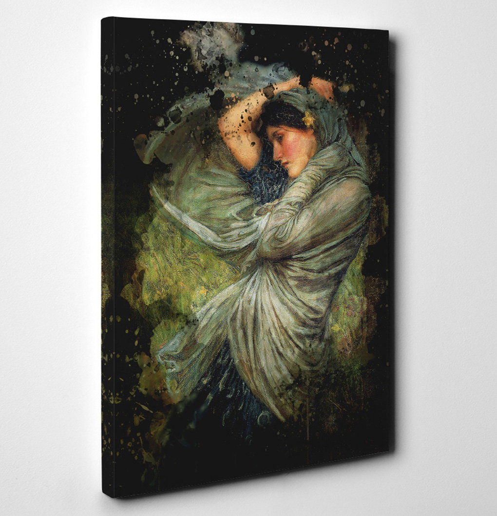 Boreas by John William Waterhouse - Wrapped Canvas