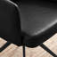 Cleother Luxury Faux Leather Bucket Tub Swivel Dining and Office Chair with Metal Legs (Set of One)-1816252054