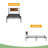 Twin XL Size Metal Bedframe,Headboard With Wood Panel Decoration
