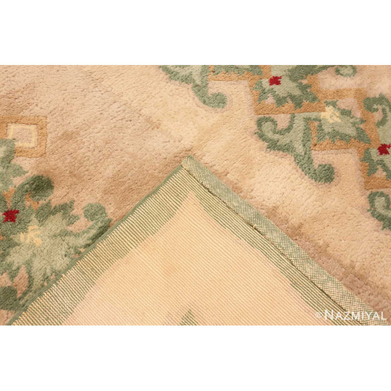 Tapis vert antique français Art Deco Leleu