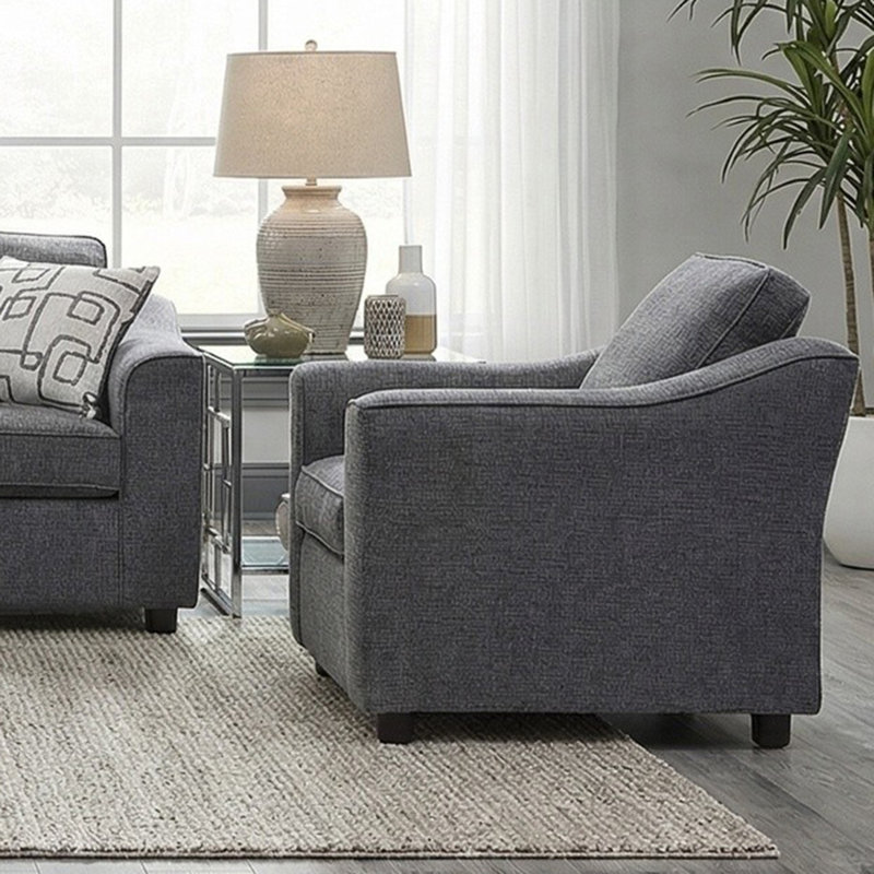 Chaise d'appoint rembourrée 38 po - Toundra Shadow, Ombre de la toundra
