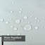 Rideau de douche bleu imperméable, rideaux de douche pour la salle de bain avec 12 crochets-129432925