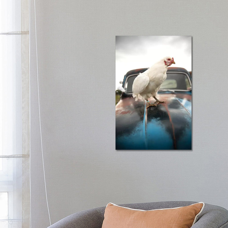 Storm Chicken - Wrapped Canvas Print, 66.04 cm H x 45.72 cm W