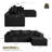 Thaxted Boneless 2 - Piece No Assembly Required Upholstery Sofa Free Combination Sofa with Pillow-1346632799