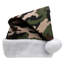 Accessoire de costume de chapeau de père Noël adulte unisexe vert et blanc camouflage - Taille unique