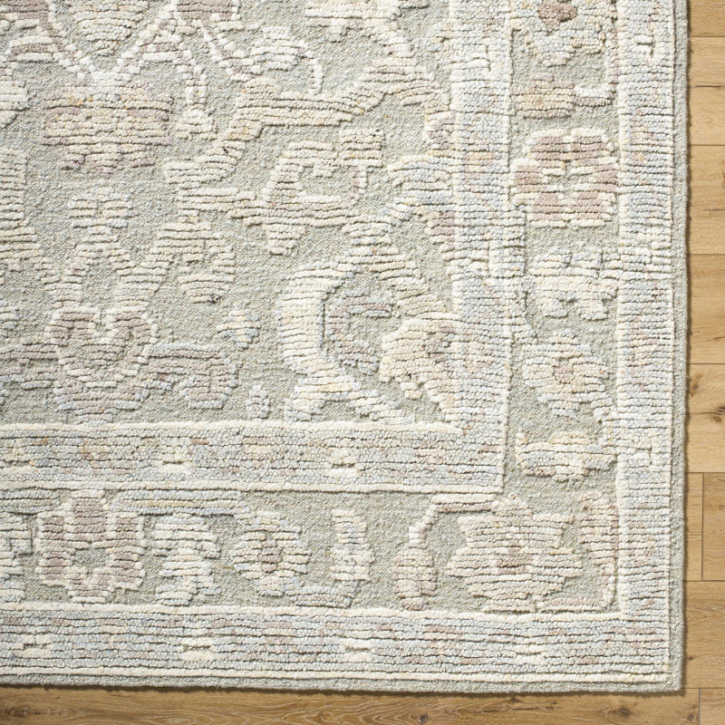Leros Handmade Wool Abstract Area Rug, Rectangle 6' x 9'