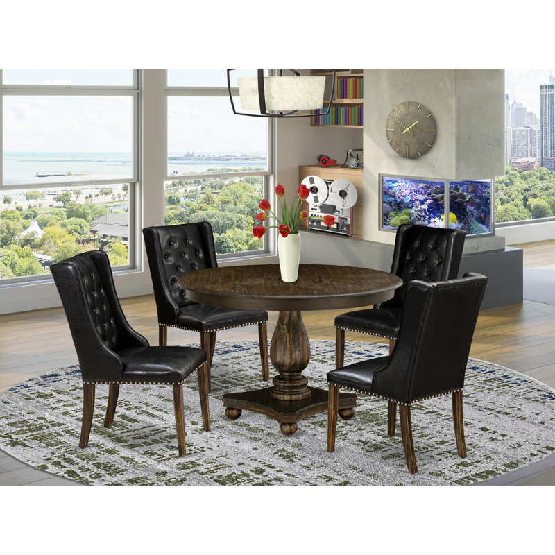 Red Barrel Studio Acacia Solid Wood Dining Set - Wayfair Canada
