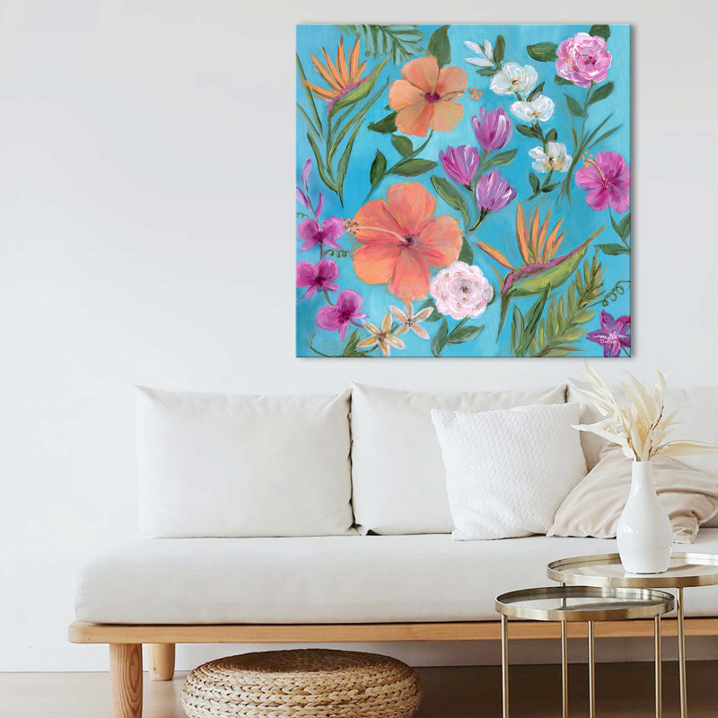 "Tropical Medley II" par Marilyn Dunlap, reproduction sur toile, H 36 po x l 36 po x P 1,5 po