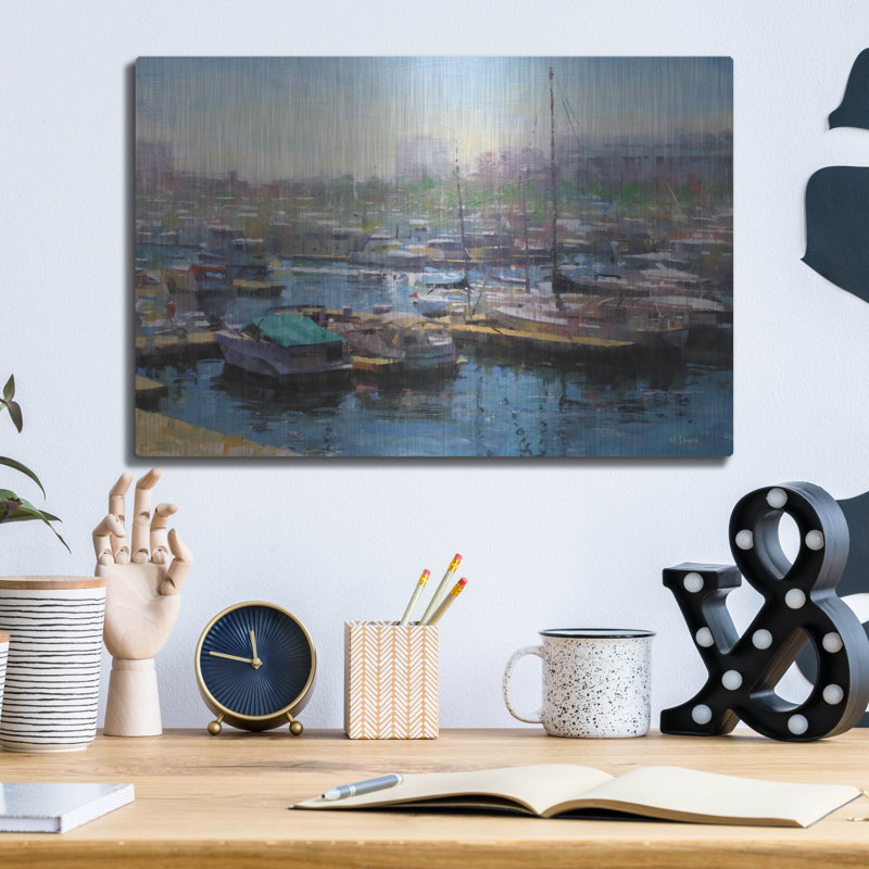 «Chicago Harbor» par Mark Lague, H 12 po x l 16 po