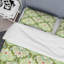 Damas vert - ensemble de housse de couette abstrait - microfibre de polyester-1969099847