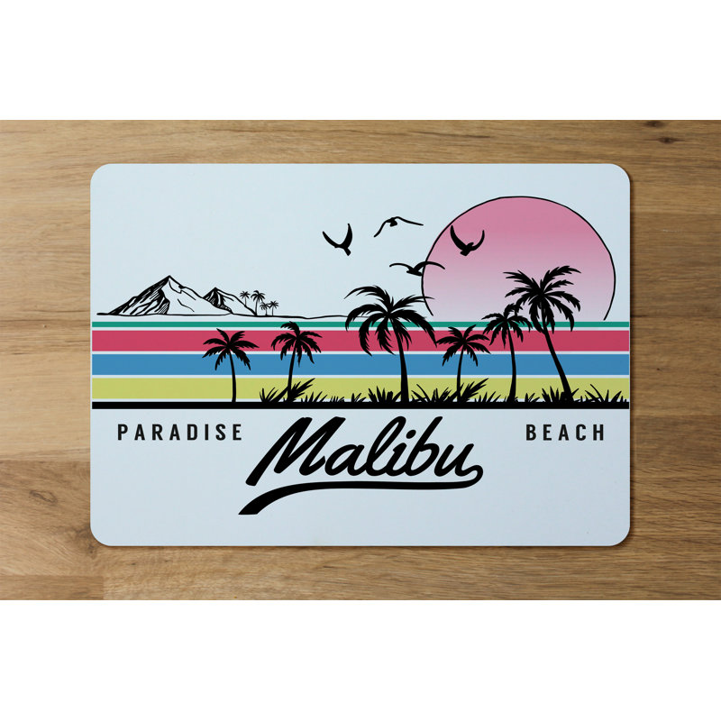 Janelle Polyester-Coated Hardboard No Pattern Rectangle Placemat