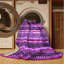 Tapis mauve lavable à la machine Mid-Century Modern 749-108548545