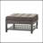 Sophisticated Square Ottoman With Storage And Bottom Rack, A Stylish And Functional Addition To Any Room