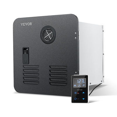Chauffe-eau sans réservoir pour véhicule récréatif, douche instantanée avec porte noire 15 x 15 pouces et télécommande, eau chaude de performance optimisée de 42 000 BTU, idéal pour une utilisation quotidienne en famille par Rvers, noir