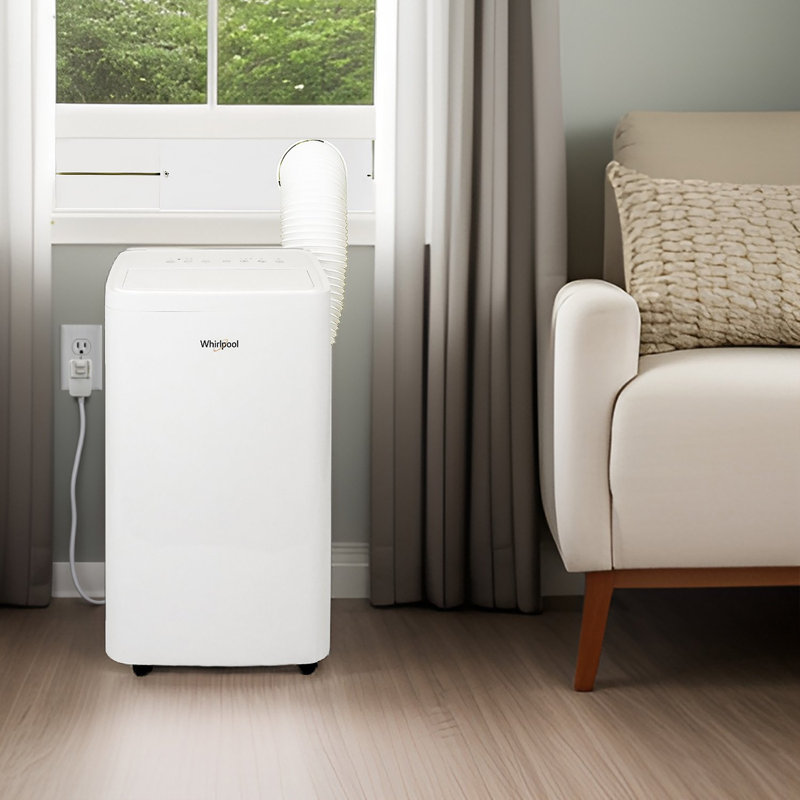 Whirlpool 12,000 BTU ASHRAE (8,300 BTU SACC) Portable Air Conditioner, 12000