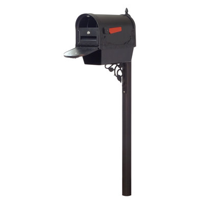 Schermerhorn Aluminum Post Mounted Post Box