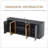 64-Inch Wavy TV Cabinet With LED Lights, Round Sideboard, Wooden Vertical Stripe Storage For Living Room Or Bedroom