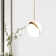 Bateson 1-Light Acrylic Shade Globe Pendant Hanging Lamp Fixture