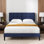 Lit plateforme tapissier Suhavi