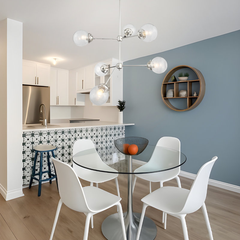 Junipero Glass Semi Flush Mount