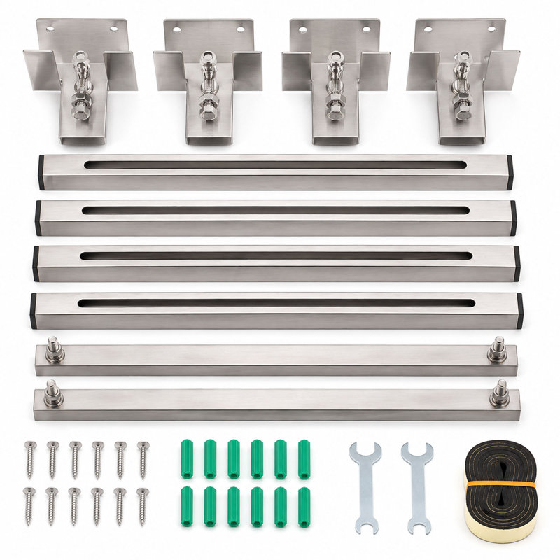 Ensemble de support de support de lavabo réglable en acier inoxydable