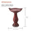 Ceramic / Porcelain Pedestal Birdbath-1647020831