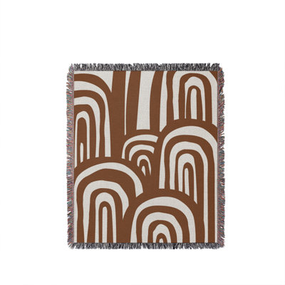 Lyno Abstract Print Cotton Throw Blanket