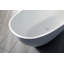 Baignoire autoportante ovale à double face avec drain Kingston
