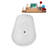 67" Streamline Soaking Freestanding Tub and Tray With Drain-101310199