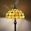 Lampe sur pied Simonson Tiffany en verre coloré or à base de métal et ampoules DEL incluses: l 16 po x P 16 po x H 64 po
